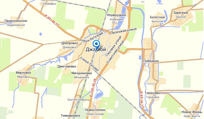 Джанкой на карте