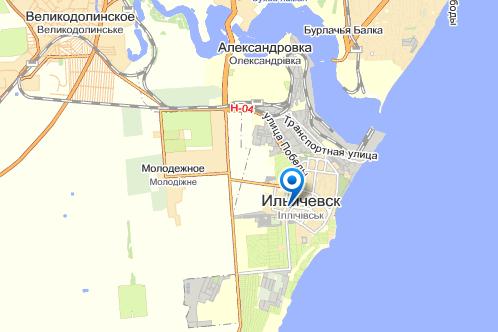 Ильичевск на карте