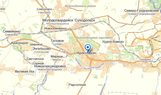 Красноармейск на карте