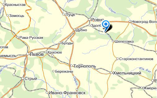 Нетешин на карте