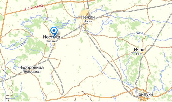 Носовка на карте