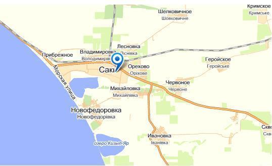 Саки на карте