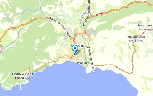 Судак на карте