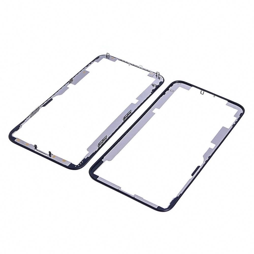 Рамка (основа) крепления дисплея Apple iPhone XS, черная, High Copy