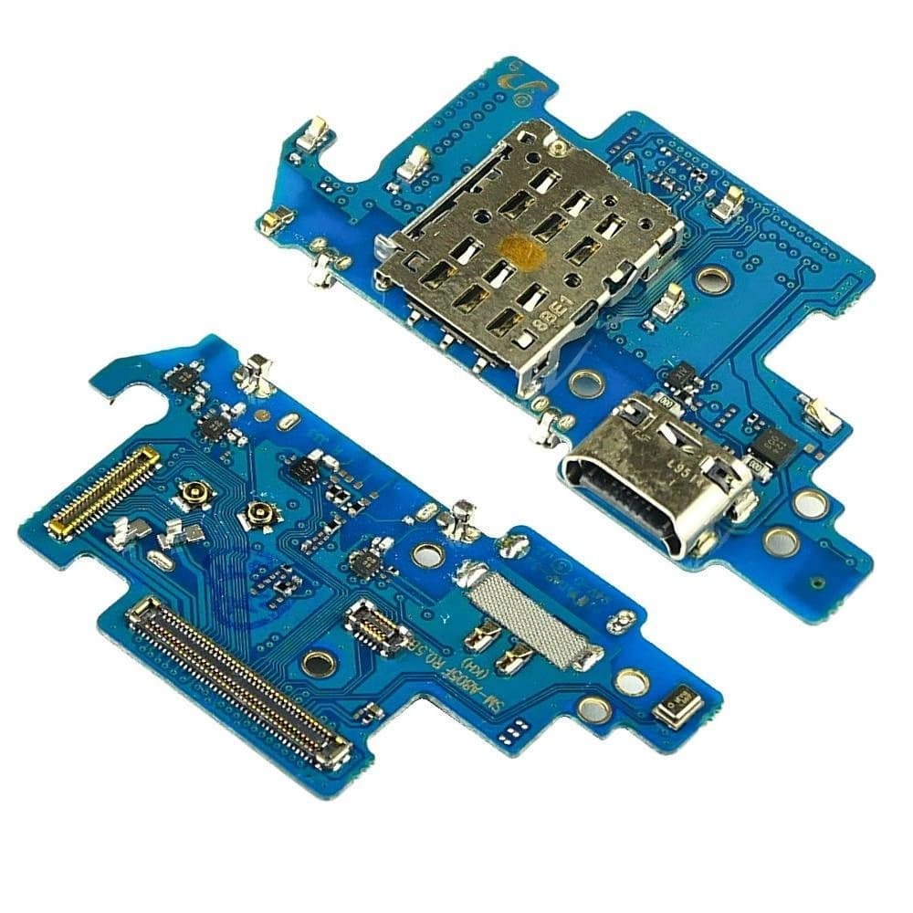 Плата зарядки Samsung SM-A805 Galaxy A80, SM-A905 Galaxy A90, шлейф коннектора зарядки, с микрофоном, микросхемой, High Copy