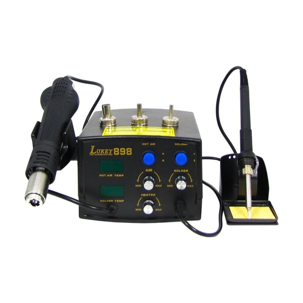 Паяльная станция LUKEY 898, фен, паяльник | гарантия 6 мес.