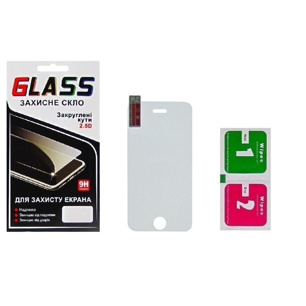 Захисне скло Apple iPhone 5, iPhone 5C, iPhone 5S, iPhone SE, 0.3 мм, 2.5D, сумісне з чохлом | Закаленное защитное стекло
