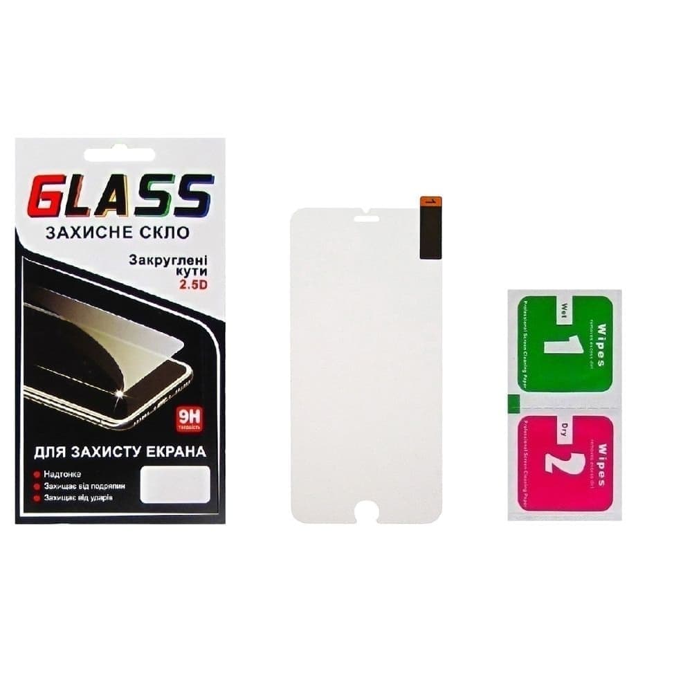 Захисне скло Apple iPhone 6, iPhone 6S, 0.3 мм, 2.5D, прозоре, сумісне з чохлом | Закаленное защитное стекло