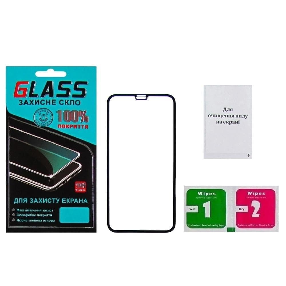 Захисне скло Apple iPhone 11 Pro, iPhone X, iPhone XS, чорне, 0.3 мм, 4D, Люкс, сумісне з чохлом | Закаленное защитное стекло