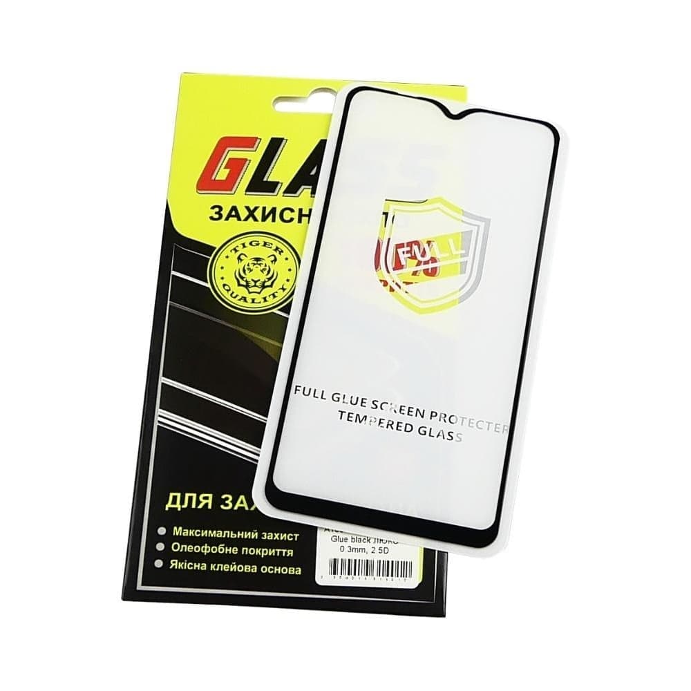 Захисне скло Samsung SM-A105 Galaxy A10, SM-A107 Galaxy A10s, SM-M105 Galaxy M10, чорне, Люкс, 0.25 мм, 2.5D, iNobi, Full Glue, клей на усій поверхні, сумісне з чохлом | Закаленное защитное стекло