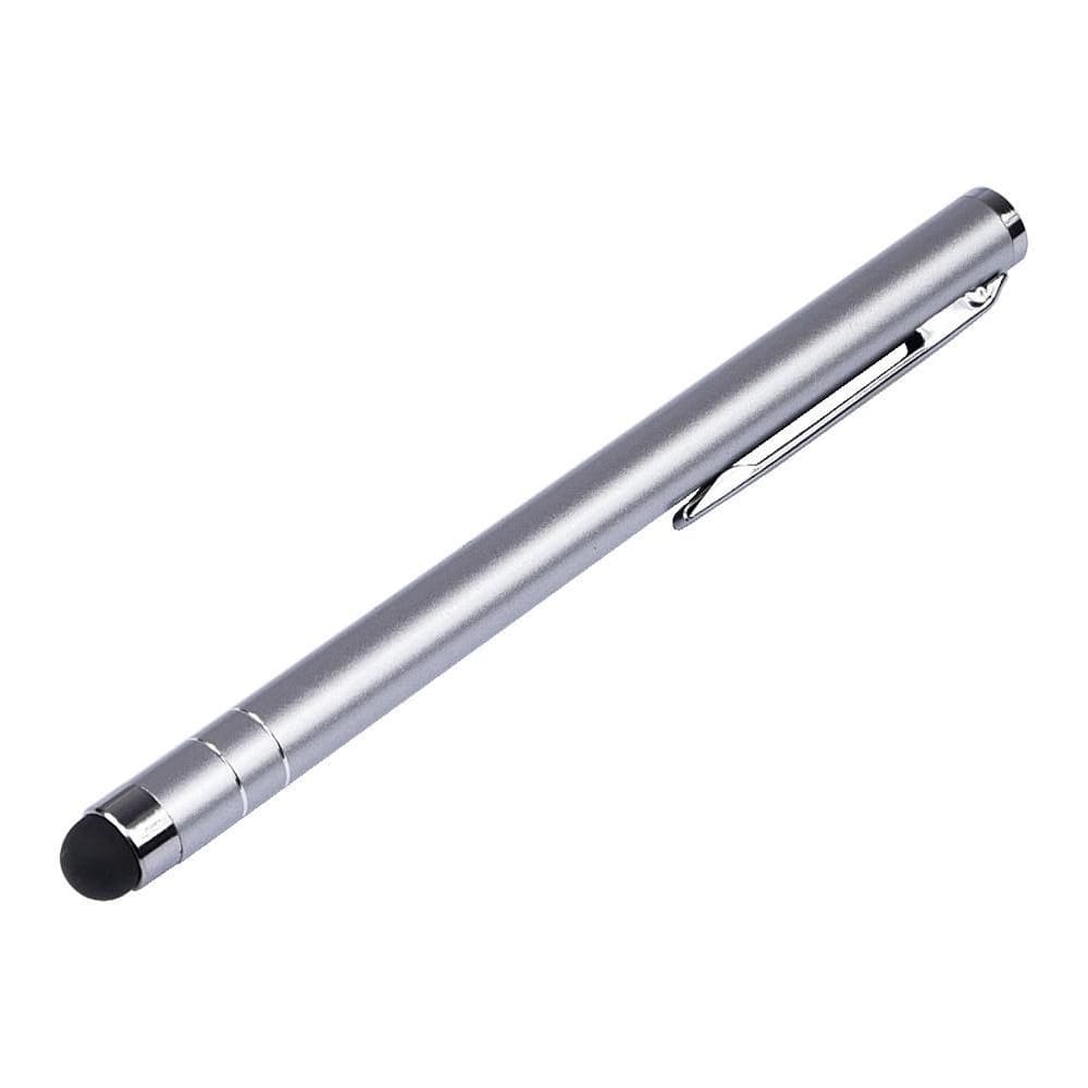 Стилус емкостный, металлический, серебристый