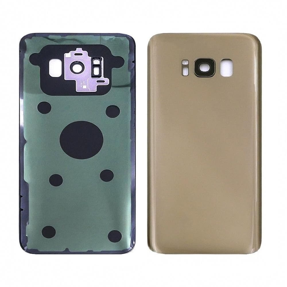 Задня кришка Samsung SM-G950 Galaxy S8, золотиста, Maple Gold, із склом камери, Original (PRC) | корпус, задняя панель аккумулятора, АКБ, батареи