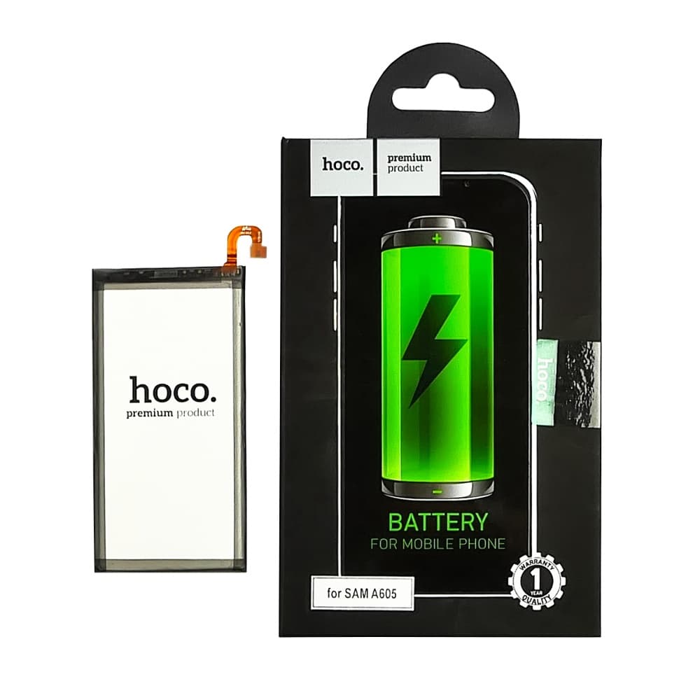 Акумулятор Samsung SM-A605 Galaxy A6 Plus (2018), SM-J805 Galaxy J8 Plus, SM-J810 Galaxy J8 (2018), EB-BJ805ABE, Hoco | 3-12 міс. гарантії | АКБ, батарея, аккумулятор