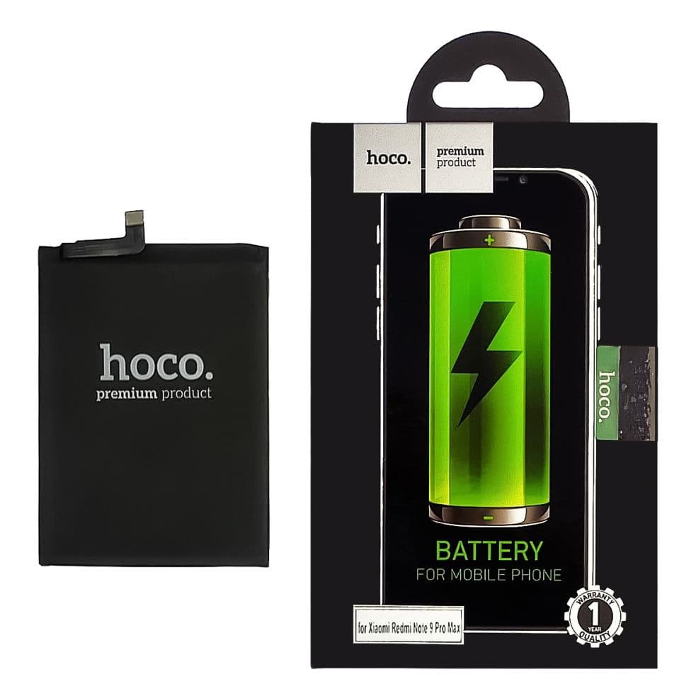 Акумулятор Xiaomi Poco M2 Pro, Redmi Note 9 Pro, Redmi Note 9 Pro Max, Redmi Note 10 Pro, M2101K6G, M2101K6R, Redmi Note 10 Pro Max, M2101K6I, BN53, Hoco | 3-12 міс. гарантії | АКБ, батарея, аккумулятор