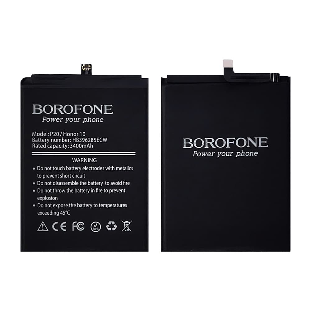 Акумулятор Huawei P20, Honor 10, EML-L29, EML-L09, HB396285ECW, Borofone | 3-12 міс. гарантії | АКБ, батарея, аккумулятор