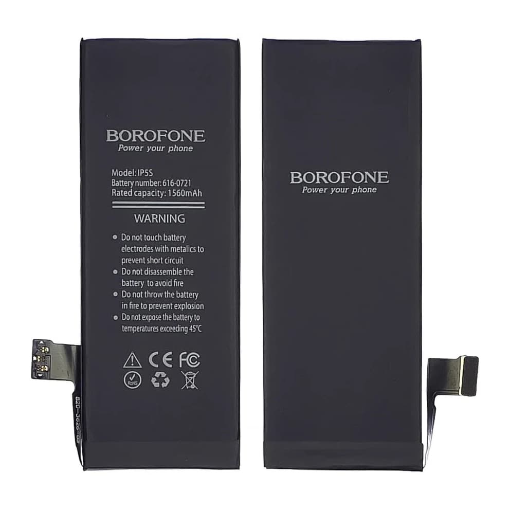 Акумулятор Apple iPhone 5C, iPhone 5S, 616-0718, 616-0720, Borofone | 3-12 міс. гарантії | АКБ, батарея, аккумулятор