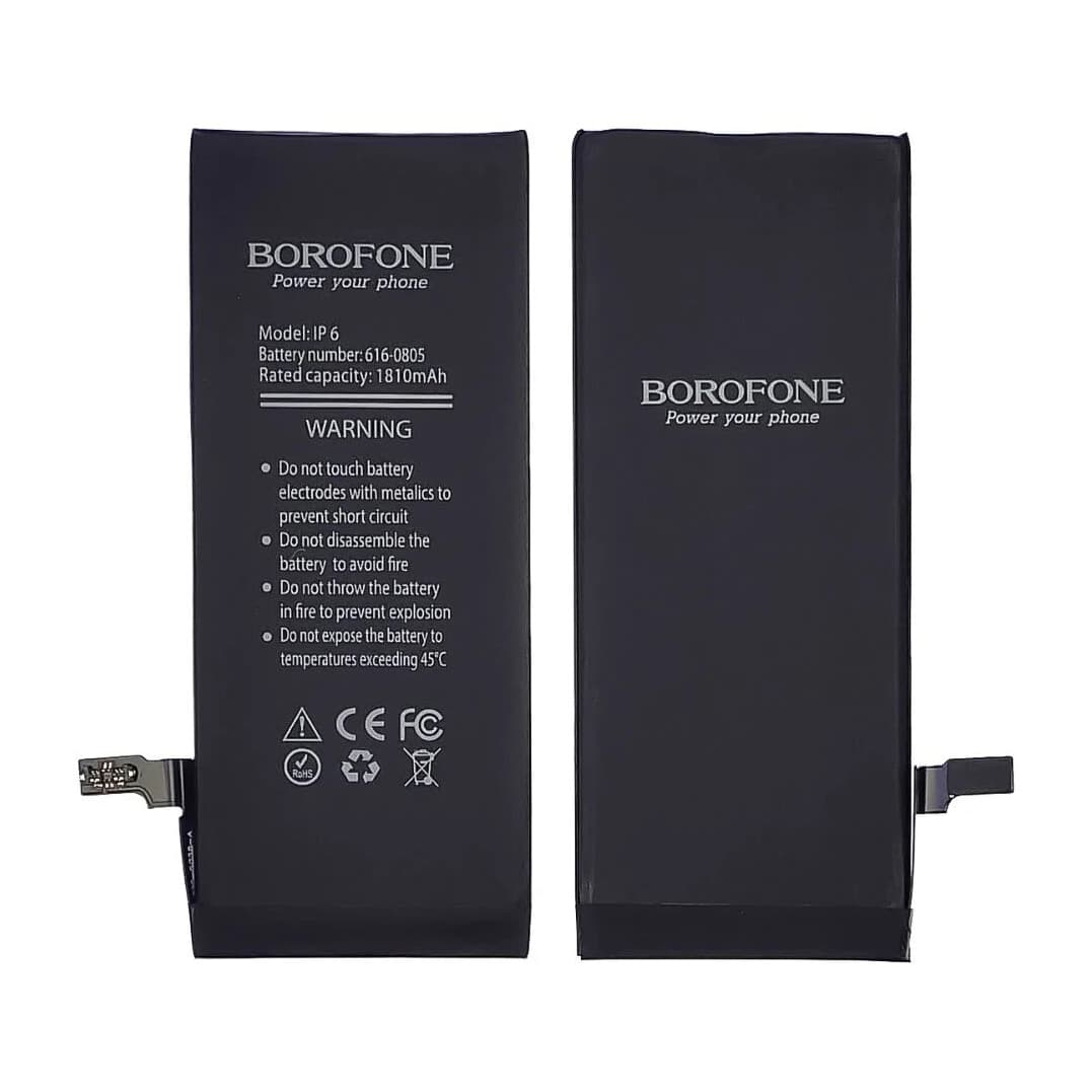Акумулятор Apple iPhone 6, 616-0804, 616-0805, 616-0809, Borofone | 3-12 міс. гарантії | АКБ, батарея, аккумулятор