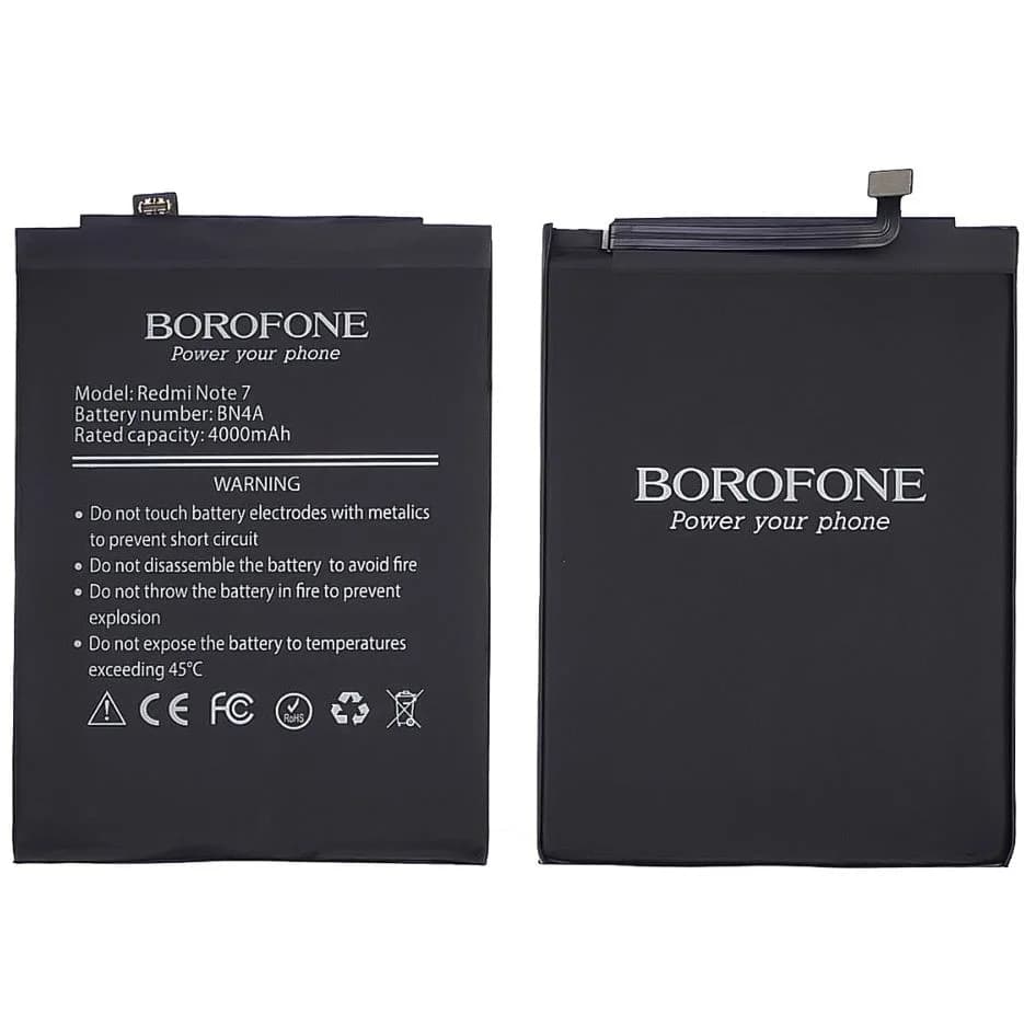 Акумулятор Xiaomi Redmi Note 7, Redmi Note 7 Pro, M1901F7G, M1901F7H, M1901F7I, BN4A, Borofone | 3-12 міс. гарантії | АКБ, батарея, аккумулятор