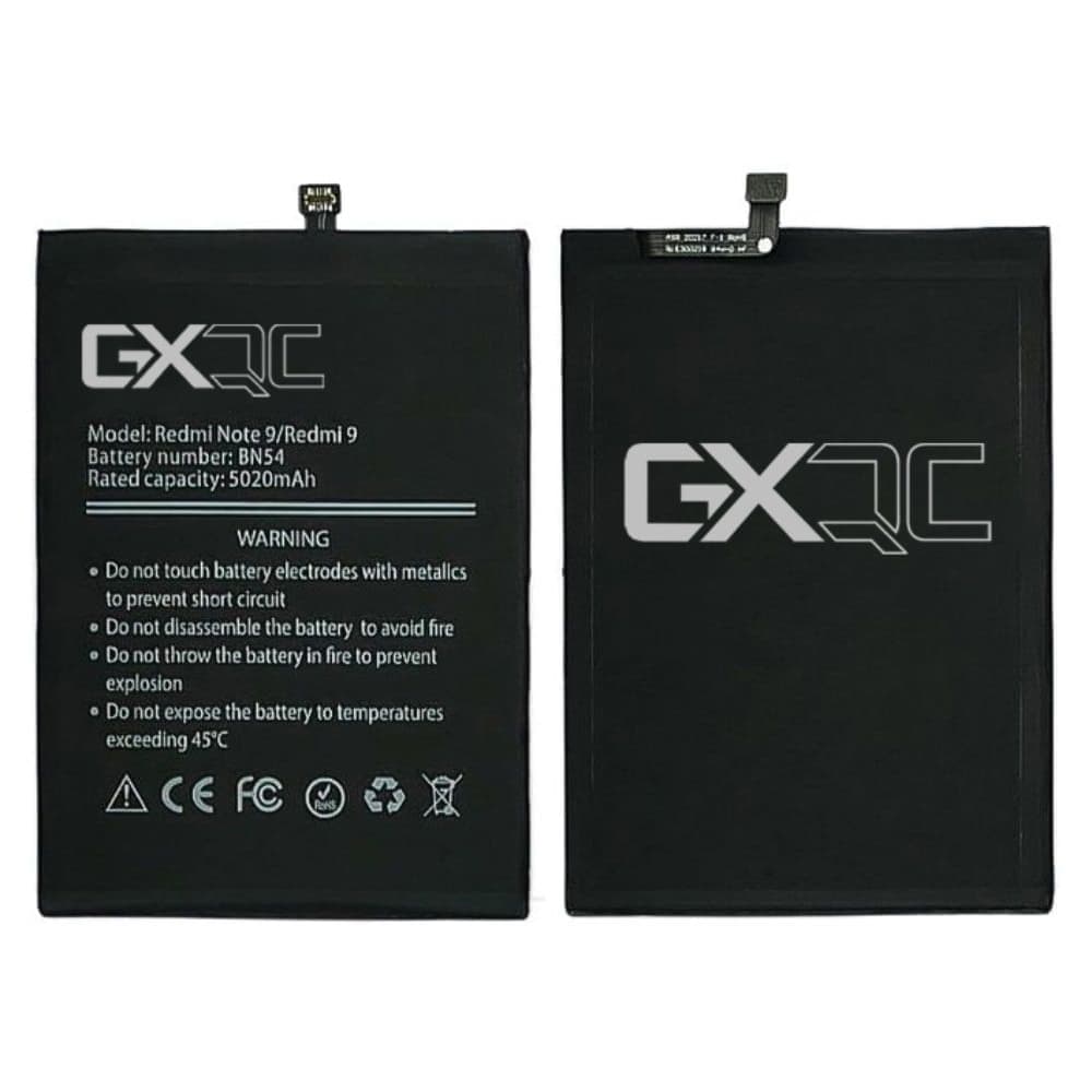 Акумулятор Xiaomi Redmi 9, Redmi 10X 4G, Redmi Note 9, M2004J19AG, M2004J19C, M2004J19G, M2003J15SC, M2003J15SC, M2003J15SG, M2003J15SS, BN54, GX | 2-6 міс. гарантії | АКБ, батарея, аккумулятор