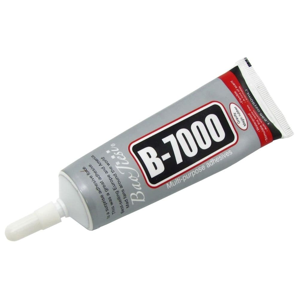 Клей-герметик B7000, оригінал, 50 мл, дозатор 1.0 мм, для приклеювання тачскрину, дисплею, задньої панелі, прозорий | B-7000