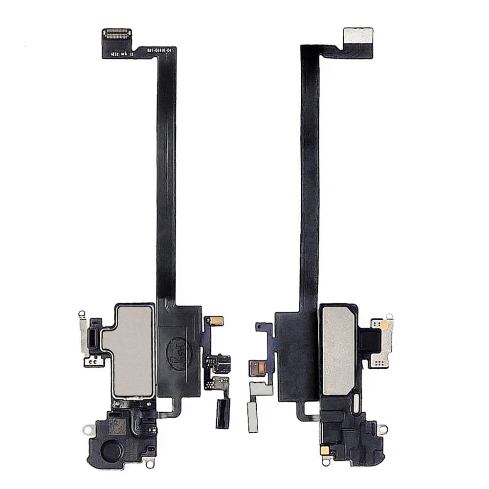 Шлейф Apple iPhone XS Max, c датчиком приближения, с микрофоном, с динамиком, без датчика FaceID, High Copy