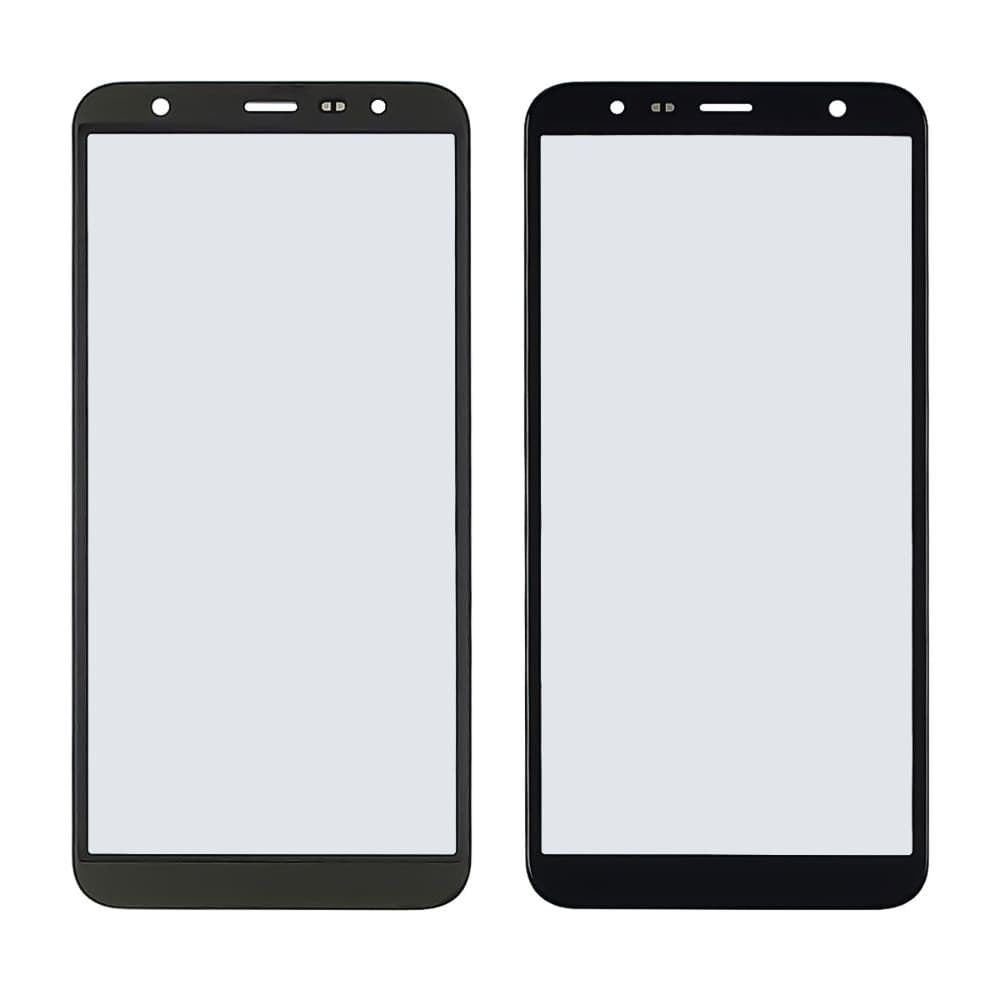 Стекло дисплея Samsung SM-J415 Galaxy J4, SM-J610 Galaxy J4 Plus, черное, с OCA-пленкой | стекло тачскрина