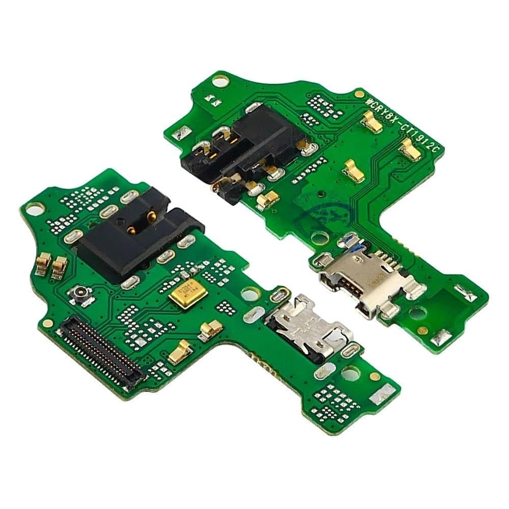 Плата зарядки Huawei Honor 8X, шлейф коннектора зарядки, коннектора наушников, с микрофоном, High Copy