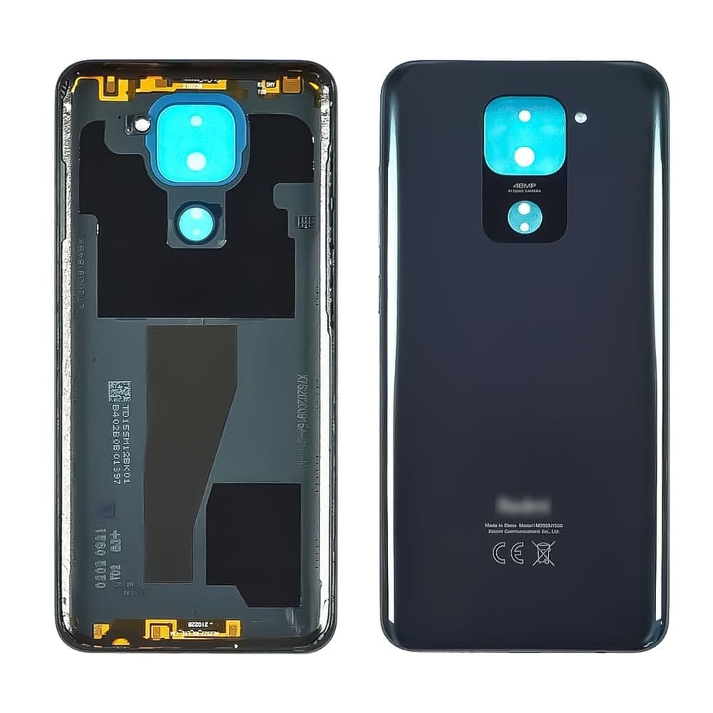 Задня кришка Xiaomi Redmi Note 9, M2003J15SC, M2003J15SG, M2003J15SS, сірий, Midnight Grey, Original (PRC) | корпус, задняя панель аккумулятора, АКБ, батареи