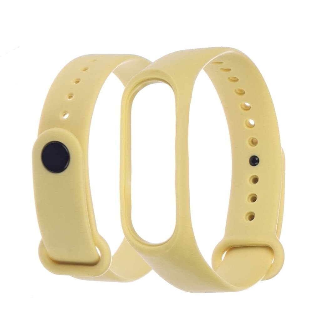 Ремешок Xiaomi Mi Band 3, Mi Band 4, силиконовый, желтый, зеленый