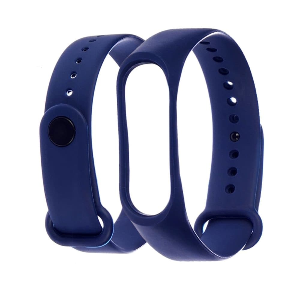 Ремешок Xiaomi Mi Band 3, Mi Band 4, силиконовый, синій