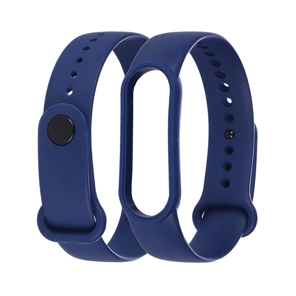 Ремешок Xiaomi Mi Band 5, Mi Band 6, силиконовый, сапфировый