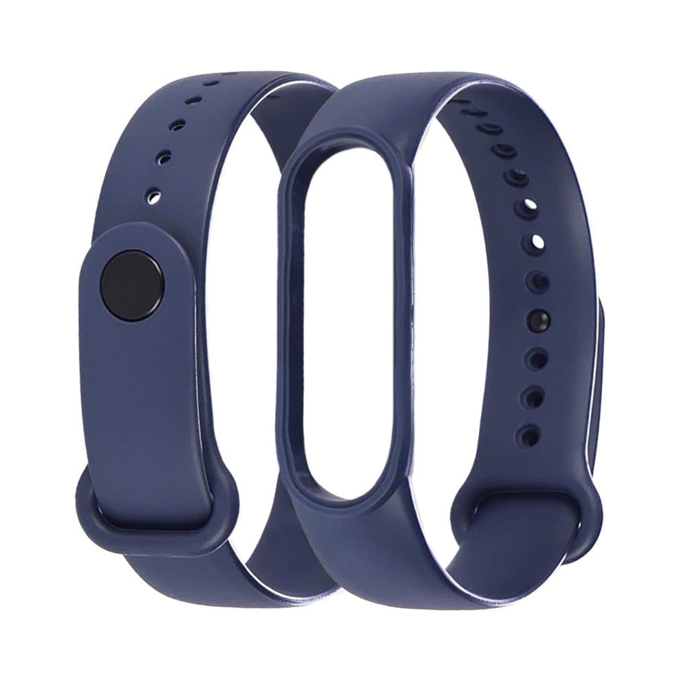 Ремешок Xiaomi Mi Band 5, Mi Band 6, силиконовый, синій
