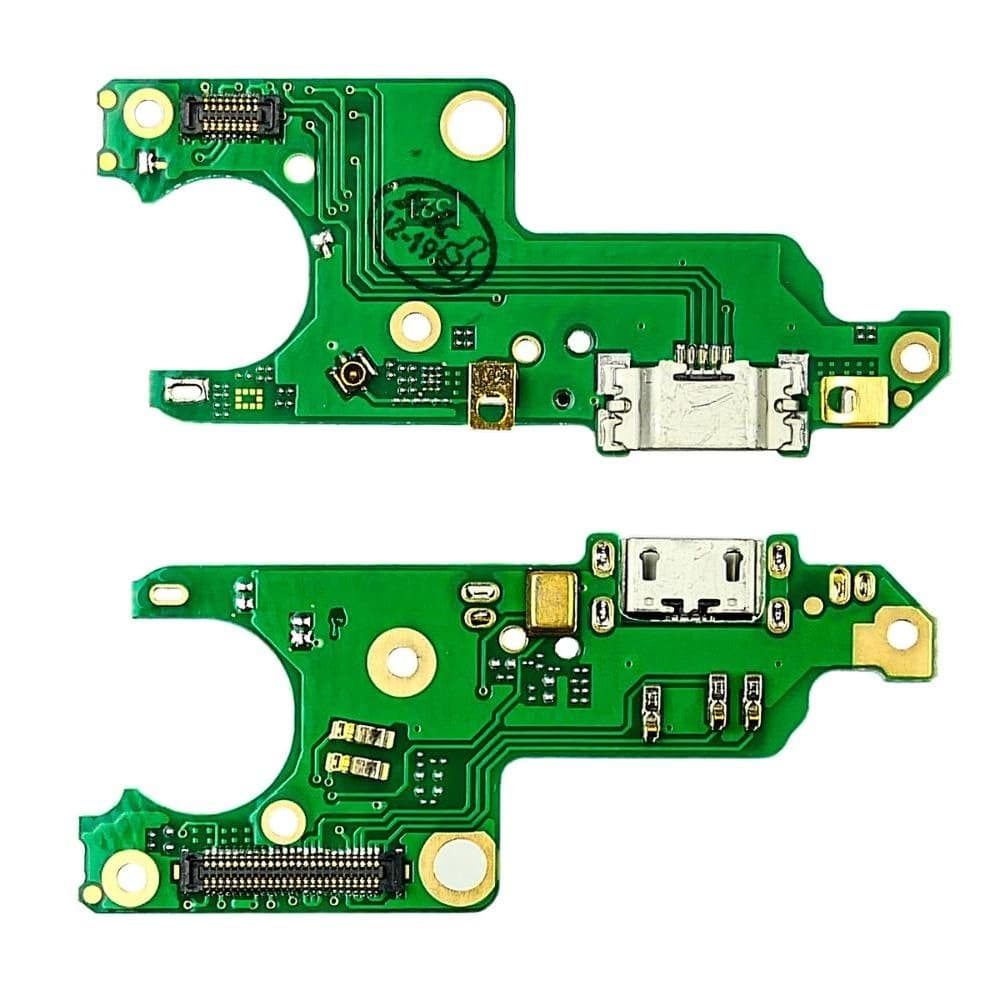 Плата зарядки Nokia 6 Dual Sim, шлейф коннектора зарядки, с микрофоном, High Copy| видео