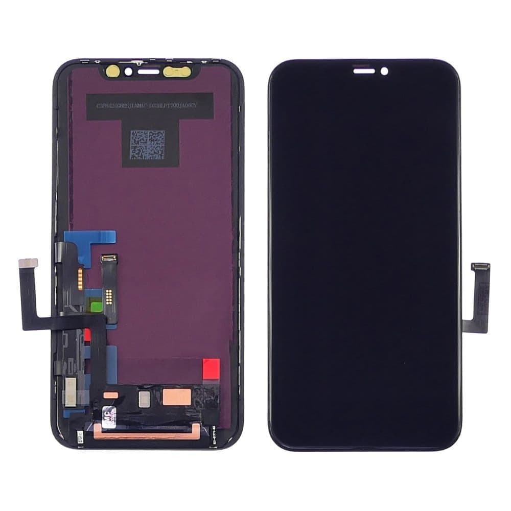 Дисплей Apple iPhone 11, чорний | з тачскріном | High Copy, Tianma, IPS, с пластиками камеры и датчика приближения | дисплейный модуль, экран