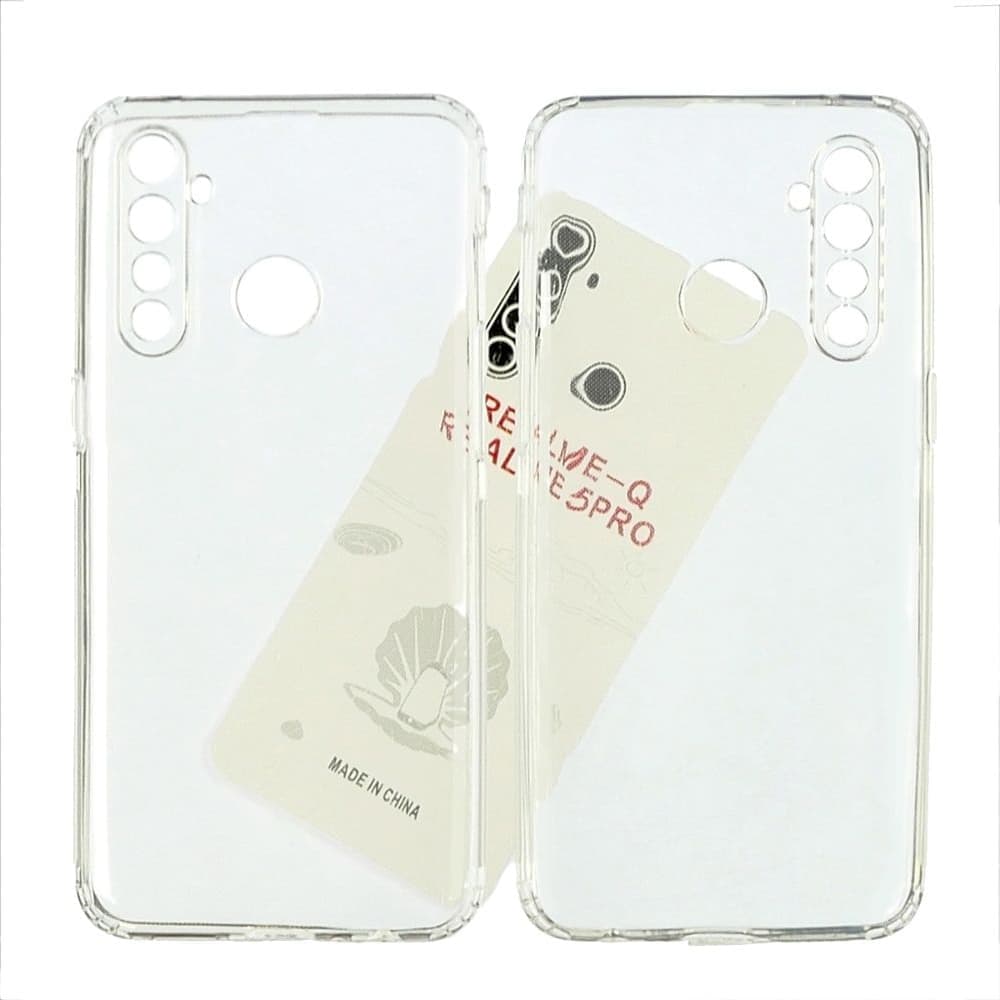 Чехол Realme 5 Pro, Q, силиконовый, KST, прозрачный
