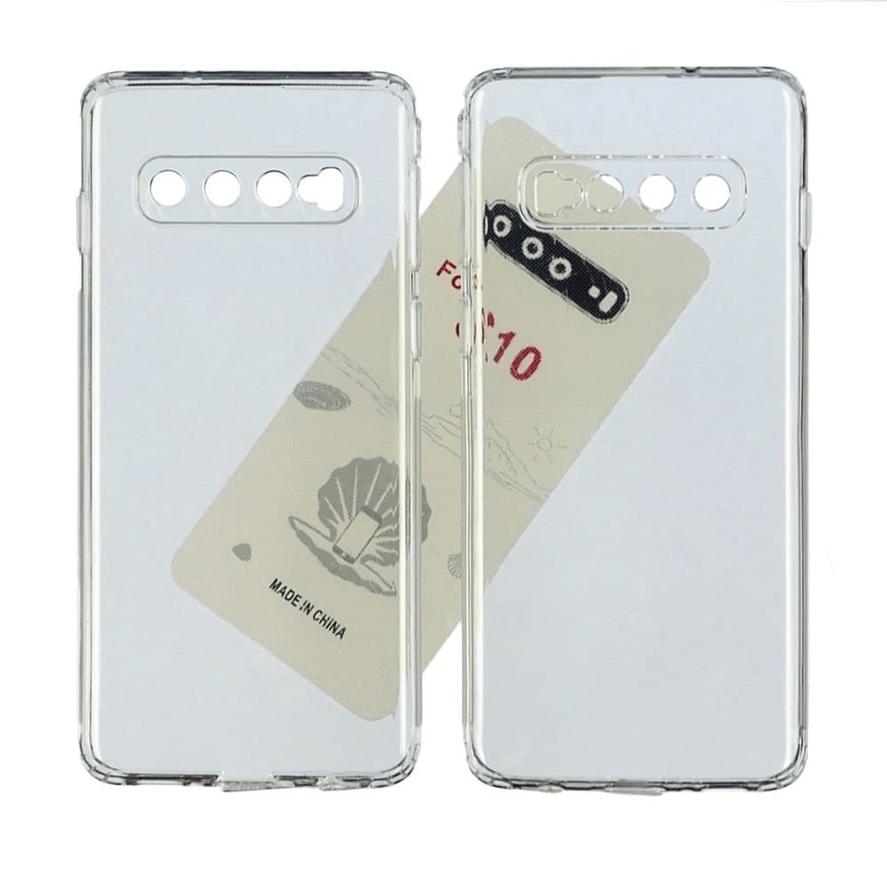 Чехол Samsung SM-G973 Galaxy S10, силиконовый, KST, прозрачный