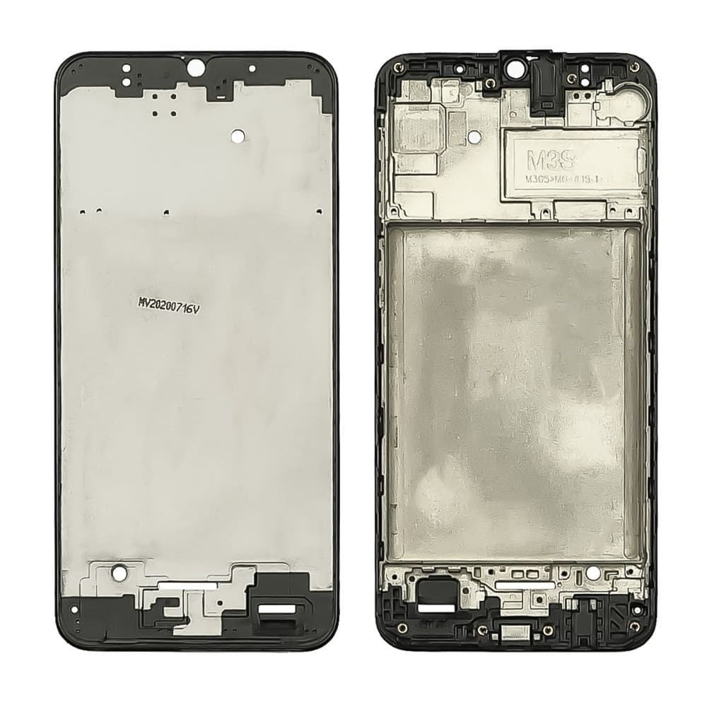 Рамка (основа) крепления дисплея Samsung SM-M215 Galaxy M21, SM-M305 Galaxy M30, SM-M307 Galaxy M30s, SM-M315 Galaxy M31, черная, Original (PRC)