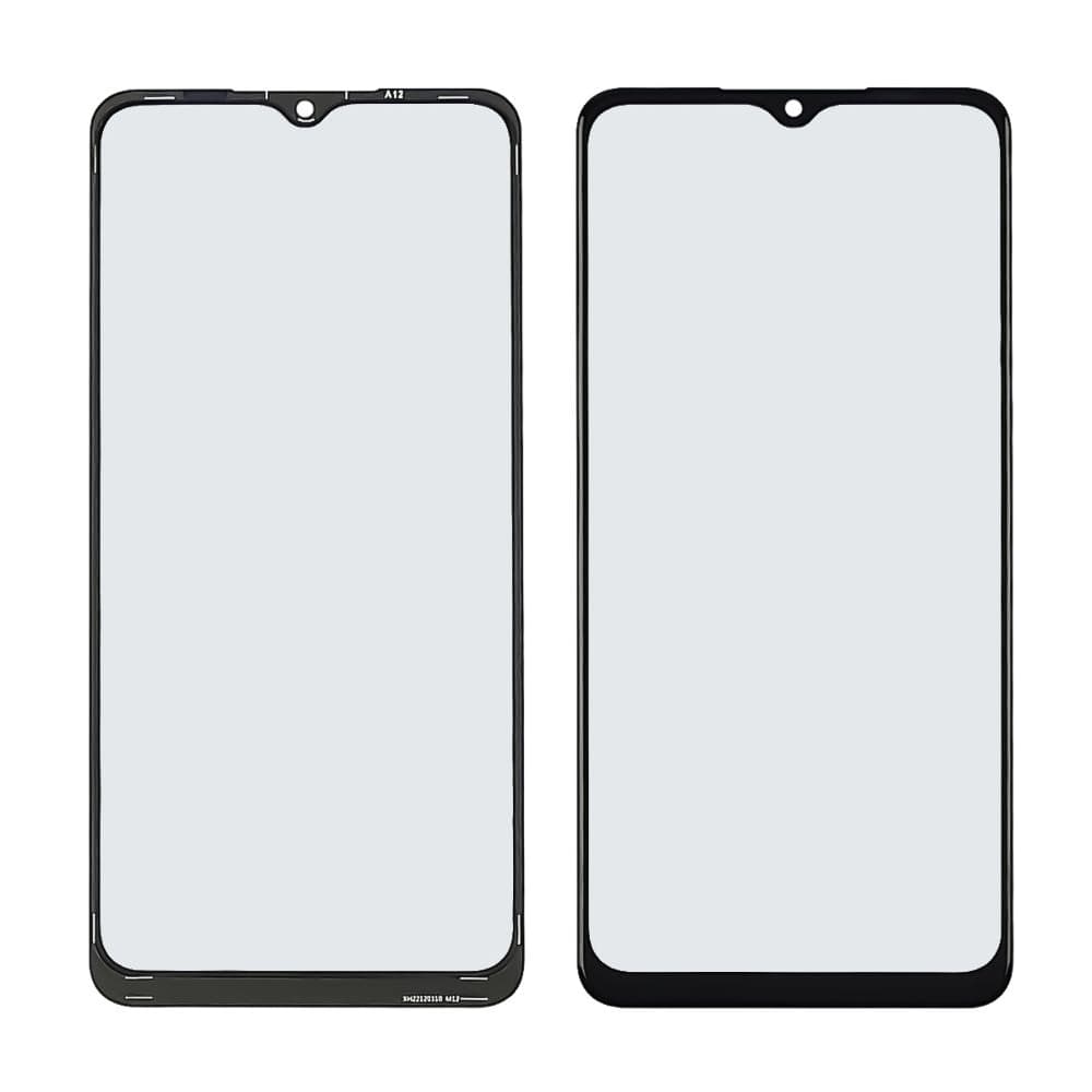 Стекло дисплея Samsung SM-A125 Galaxy A12, черное, с OCA-пленкой | стекло тачскрина
