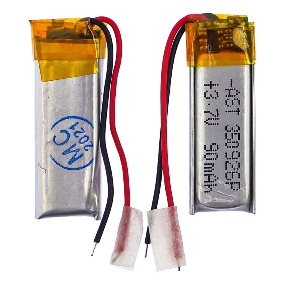 Акумулятор 350926P, універсальний, з контролером, 4.5 х 9 х 26 мм, 90 mAh, для TWS навушників, блютуз гарнитур, MP3 плееров | АКБ, батарея, аккумулятор