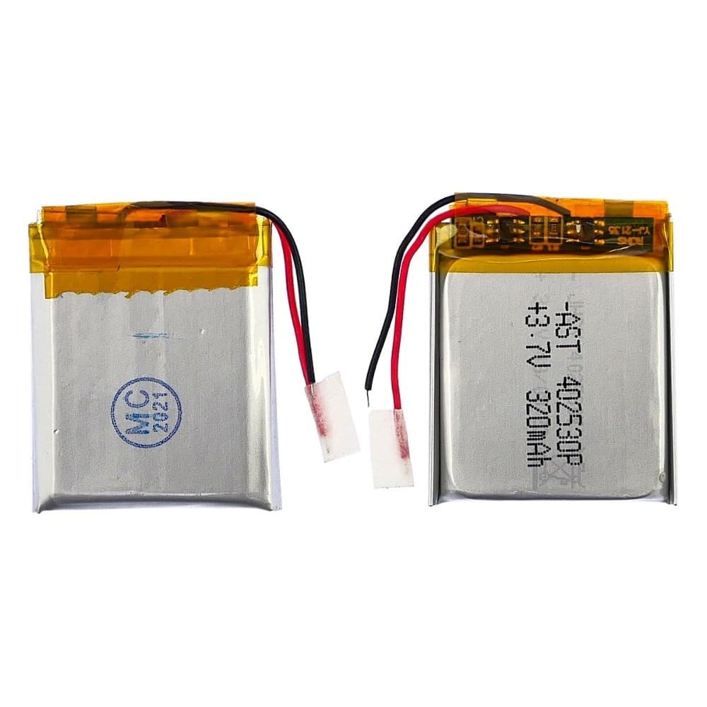 Акумулятор 402530P, універсальний, з контролером, 4 х 25 х 32 мм, 320 mAh, для TWS навушників, кейсов навушників, смарт часов и игрушек | АКБ, батарея, аккумулятор