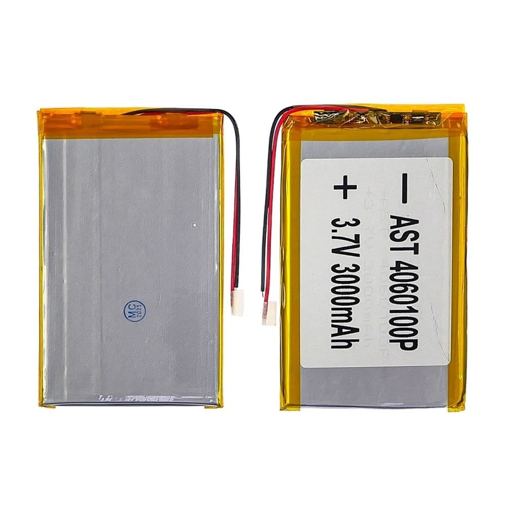 Акумулятор 4060100P, універсальний, з контролером, 4 х 60 х 100 мм, 2500 mAh | АКБ, батарея, аккумулятор