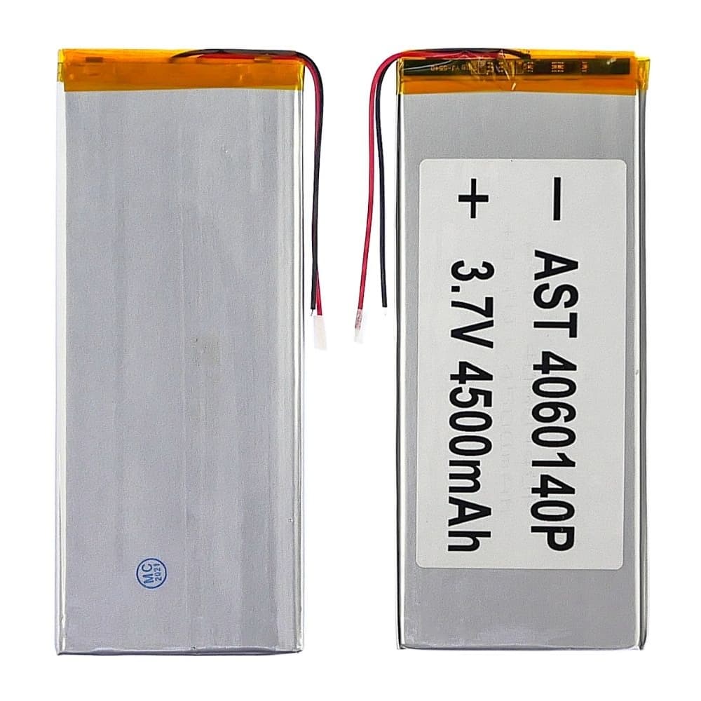Акумулятор 4060140P, універсальний, з контролером, 3.5 х 60 х 140 мм, 4500 mAh  | АКБ, батарея, аккумулятор