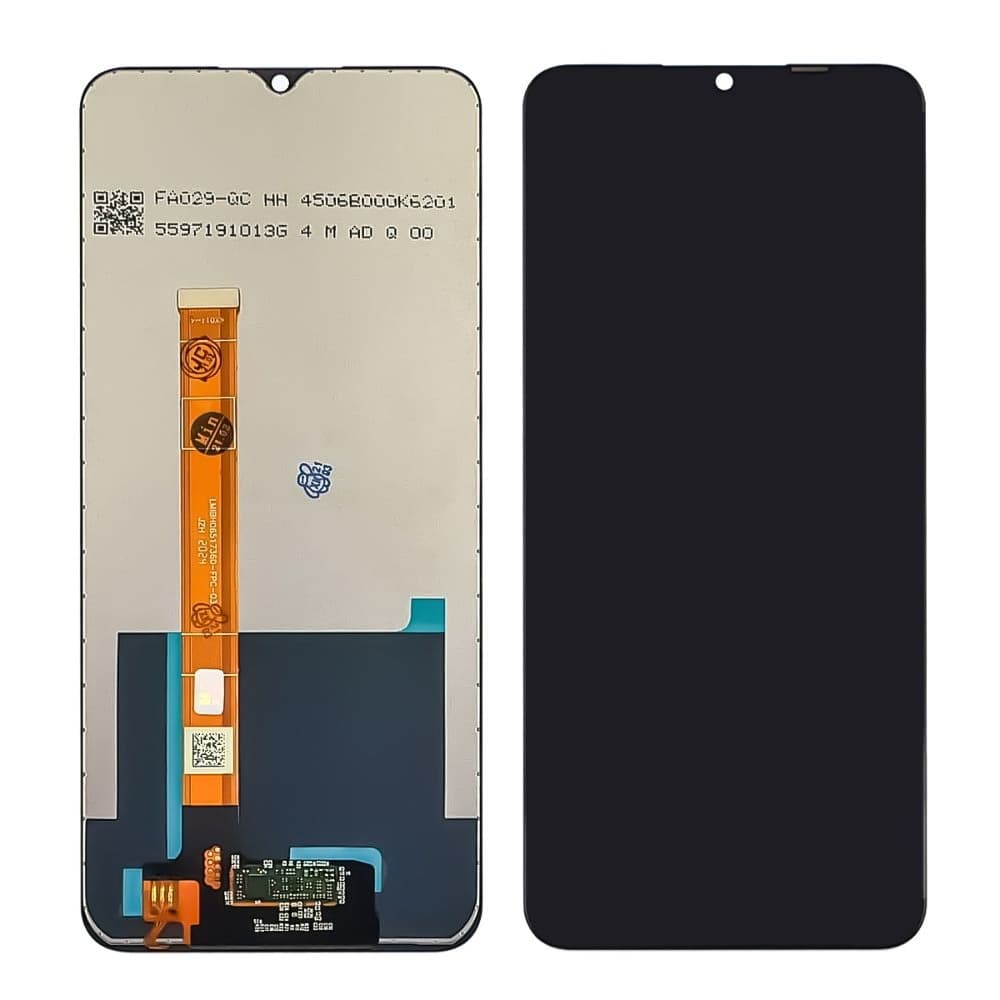 Дисплей Oppo A15, A15s, чорний | з тачскріном | High Copy | дисплейный модуль, экран