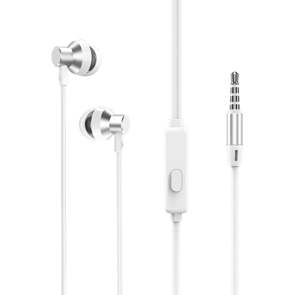 Наушники вакуумные Borofone BM35, серебристые