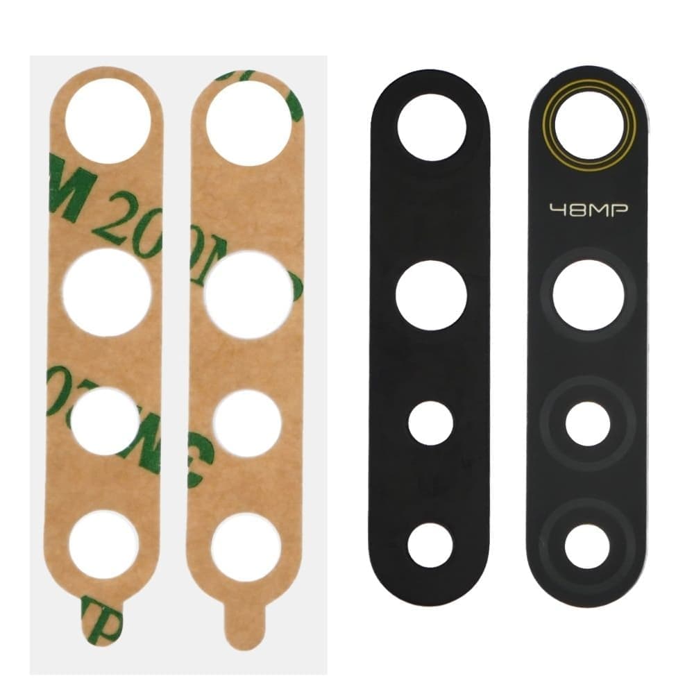 Стекло камеры Realme 5 Pro, черное, Original (PRC)