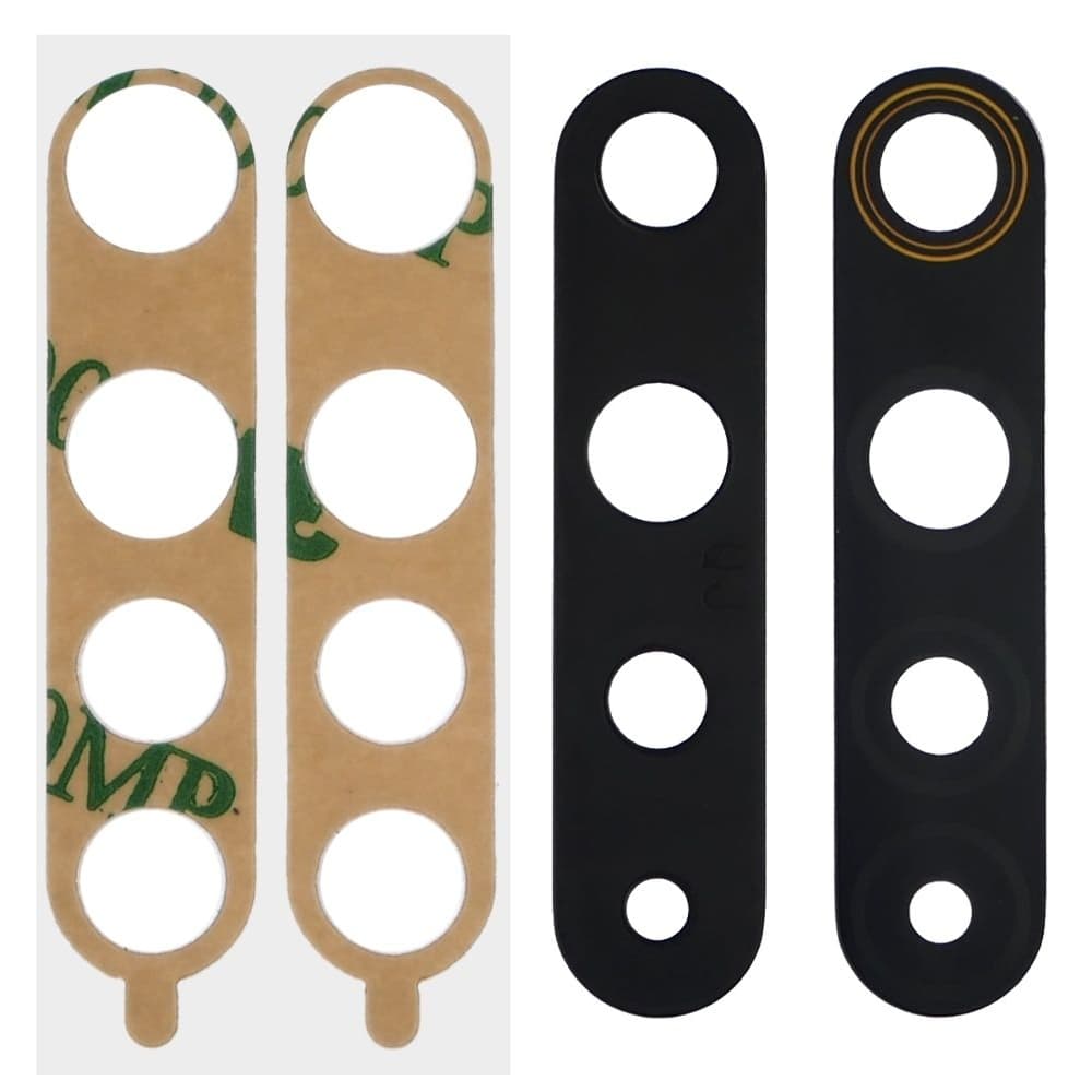 Стекло камеры Realme 6, 6i, черное, Original (PRC)