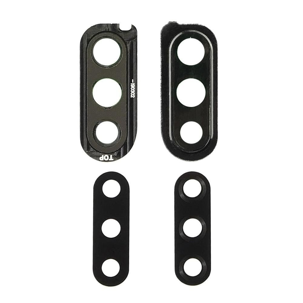 Стекло камеры Samsung SM-M305 Galaxy M30, черное, с черной рамкой, Original (PRC)