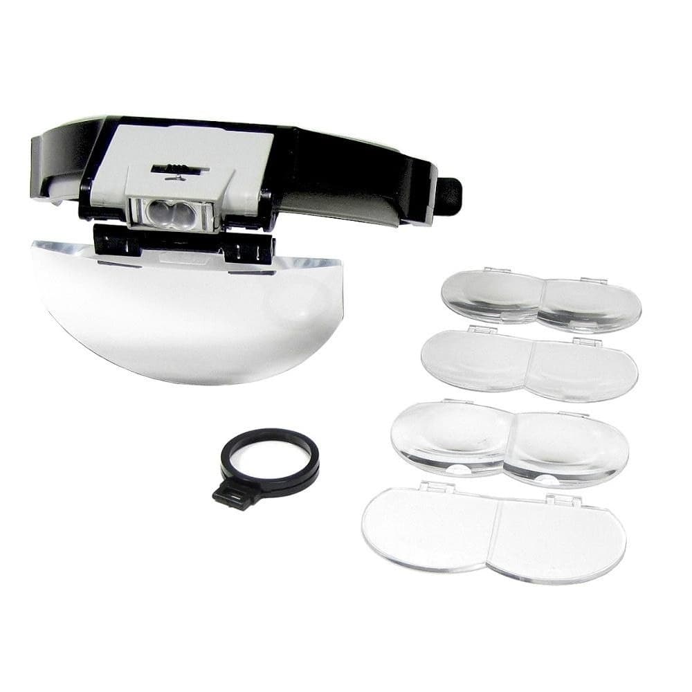 Бинокуляры MG81001-B2, с LED-подсветкой, спаренные линзы 1х/1.7х/2х/2.5х/3.5х; одинарная линза 4х