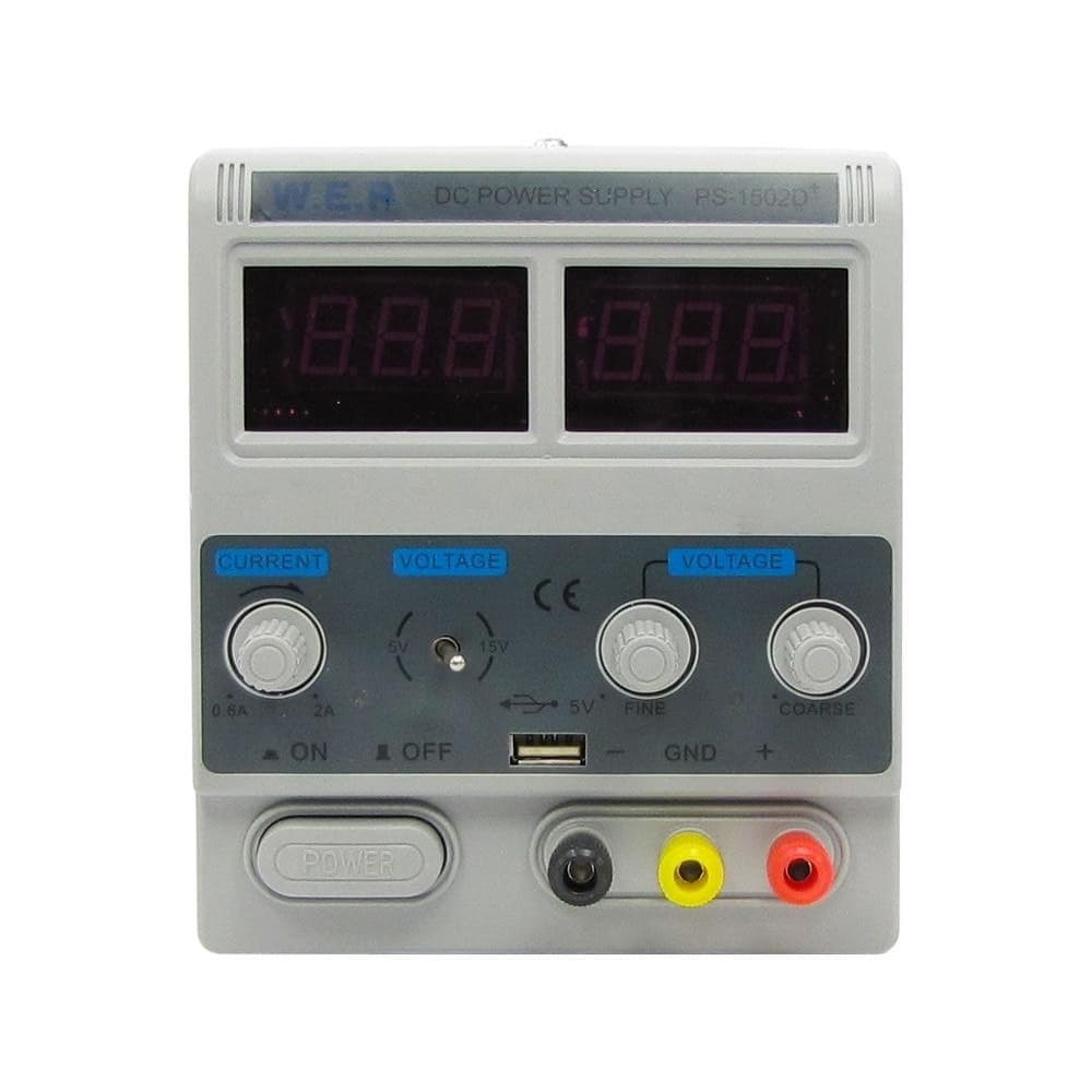 Блок питания WEP PS-1502D+ USB, 15 V, 2 A, цифровая индикация