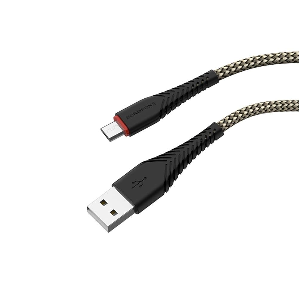 USB-кабель Borofone BX25, Micro-USB, 100 см, чорний
